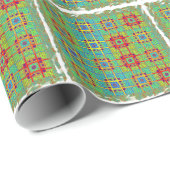 独自の民族部族パターンを作成する。 ラッピングペーパー (ロールコーナー)