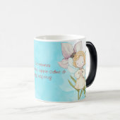 独自の水の色クリスマスエンジェルを作成 モーフィングマグカップ (正面右)