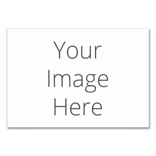 独自の水平3.5インチx 5インチテーブルカードを作成 テーブルナンバー (正面)