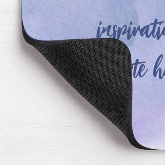 独自の水彩の作成やる気を起こさせる引用文 マウスパッド (コーナー)