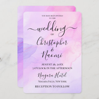 独自の水彩背景を作成する 招待状