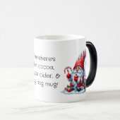 独自の氷のペパーミントクリスマス格言を作成 モーフィングマグカップ (正面右)