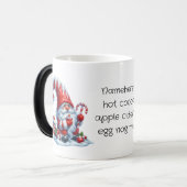 独自の氷のペパーミントクリスマス格言を作成 モーフィングマグカップ (正面左)