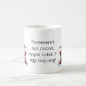独自の氷のペパーミントクリスマス格言を作成 モーフィングマグカップ (中央)