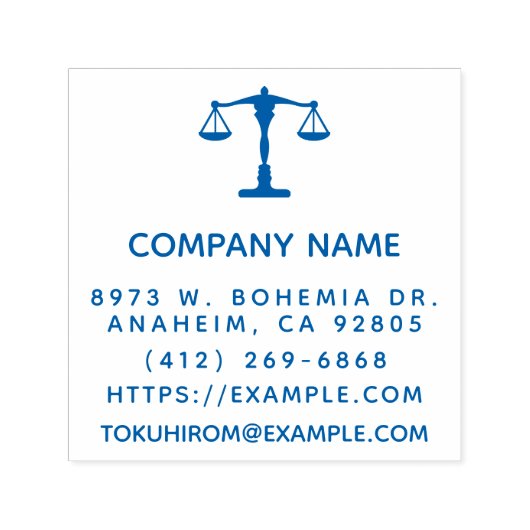 独自の法律事務所の作成 セルフインキングスタンプ (デザイン)