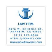 独自の法律会社名の作成差出人住所 セルフインキングスタンプ (デザイン)