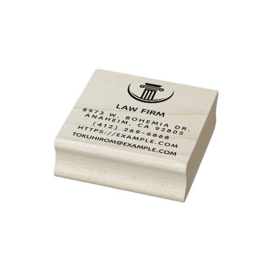 独自の法律会社名の作成差出人住所 ラバースタンプ (スタンプ)