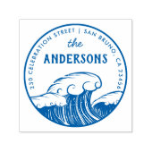 独自の波形カスタムの作成差出人住所 セルフインキングスタンプ (デザイン)