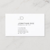 独自の洗練されたモノグラムをモダン作成 名刺 (正面)