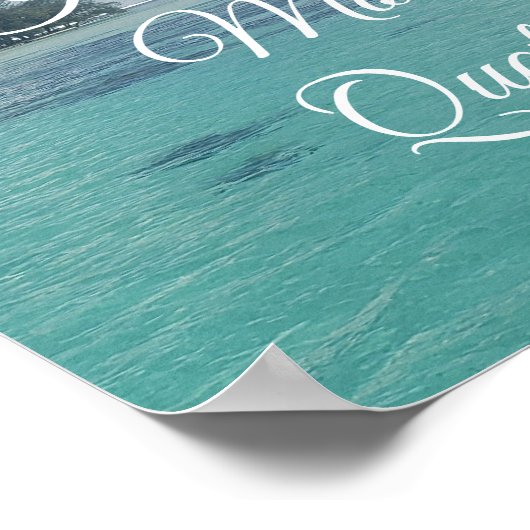 独自の海のやる気を起こさせる感動的作成 ポスター (角)