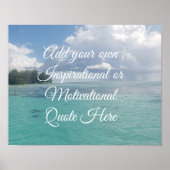 独自の海のやる気を起こさせる感動的作成 ポスター (正面)