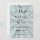 独自の深いのカスタム作成レトロ日が差すこと 招待状 (正面)