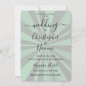 独自の深いのカスタム作成レトロ日が差すこと 招待状 (正面)