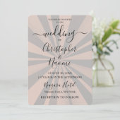 独自の深いのカスタム作成レトロ日が差すこと 招待状 (スタンド正面)