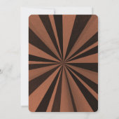 独自の深いのカスタム作成レトロ日が差すこと 招待状 (裏面)