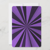 独自の深いのカスタム作成レトロ日が差すこと 招待状 (裏面)