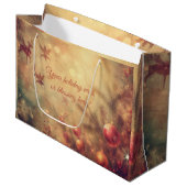 独自の温かいクリスマスバウブルの作成抱き枕 ラージペーパーバッグ (正面アングル)