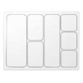 独自の漫画を描画 – パネ空白のルテンプレート ノートパッド (正面)