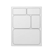 独自の漫画ストーリーの空白のテンプレート ノートパッド (回転)