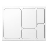 独自の漫画ストーリーの空白のテンプレート ノートパッド (正面)