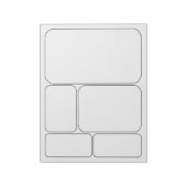 独自の漫画ストーリーの空白のテンプレート ノートパッド (回転)