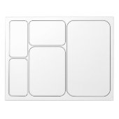 独自の漫画ストーリーの空白のテンプレート ノートパッド (正面)