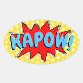 独自の漫画ブックのサウンド効果の作成 楕円形シール (正面)