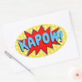 独自の漫画ブックのサウンド効果の作成 楕円形シール (封筒)