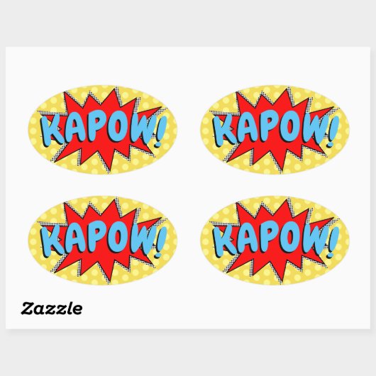 独自の漫画ブックのサウンド効果の作成 楕円形シール (シート)