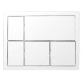 独自の漫画 |漫画空白のブックページ ノートパッド (正面)