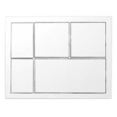 独自の漫画 |漫画空白のブックページ ノートパッド (正面)