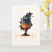 独自の火のアリスを作成する カード (黄色い花)