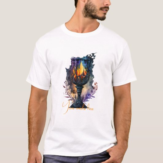 独自の火のアリスを作成する Tシャツ (正面)