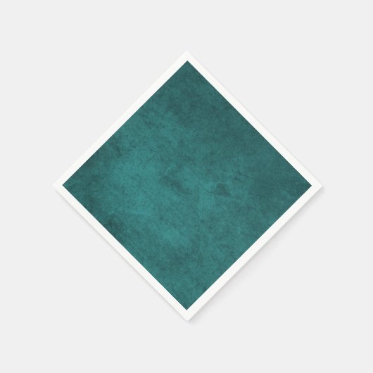 独自の無地のティール（緑がかった色）動揺してスタイル スタンダードカクテルナプキン (角)