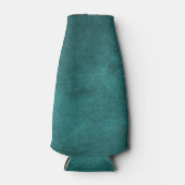 独自の無地のティール(緑がかった色)動揺してスタイル ボトルクーラー (正面)