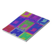 独自の特別なサンタホーホアートをポップ・アートの作成 ノートパッド (回転)