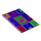 独自の特別なサンタホーホアートをポップ・アートの作成 ノートブック (右側)