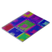 独自の特別なサンタホーホアートをポップ・アートの作成 ノートブック (左側)