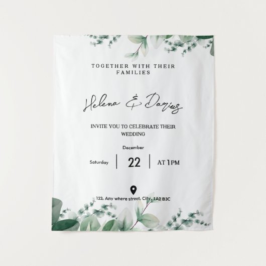 独自の環境にやさしいことをしよう タペストリー (正面)