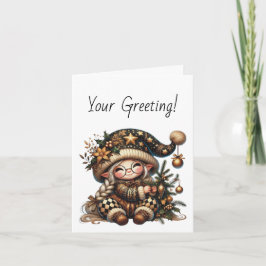 独自の甘い魔法のクリスマス格言を作成 シーズンカード