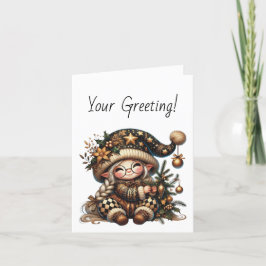 独自の甘い魔法のクリスマス格言を作成 シーズンカード