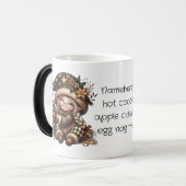 独自の甘い魔法のクリスマス格言を作成 モーフィングマグカップ (正面左)