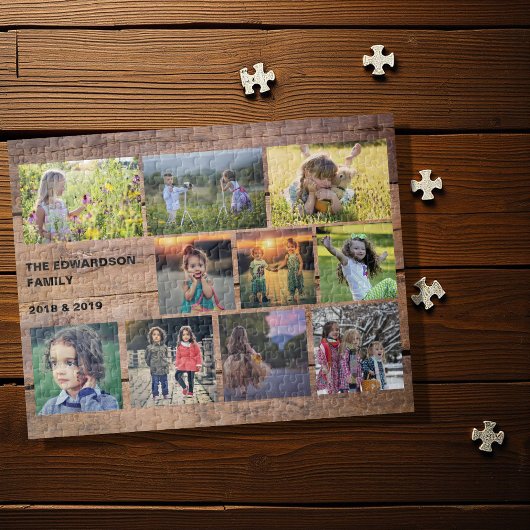 独自の田舎の家族写真のコラージュを作成 ジグソーパズル