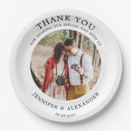 独自の田舎写真を結婚作成 ペーパープレート