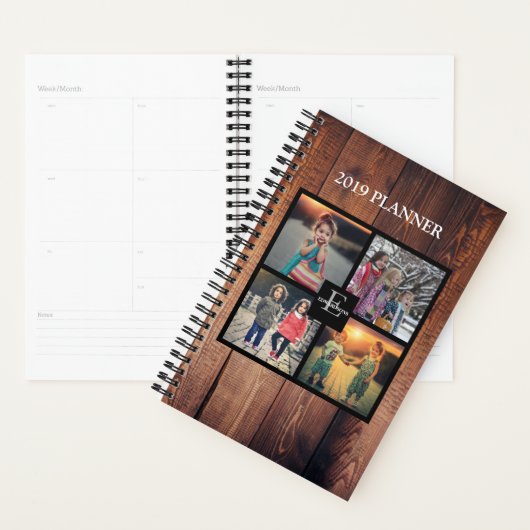 独自の田舎家族の写真集を作成 プランナー手帳 (ディスプレー)