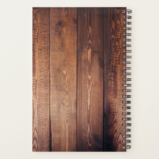 独自の田舎家族の写真集を作成 プランナー手帳 (裏面)