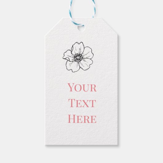 独自の男の赤ちゃん紙ギフトラベルの作成 ギフトタグ (正面)