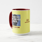 独自の画像をアップロードして写真を作成 マグカップ (正面左)