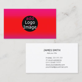 独自の画像を追加するカスタマイズ可能なマゼンタ 名刺