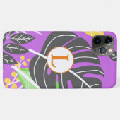 独自の画像を追加lイニシャルかわいいパターン紫 Case-Mate iPhoneケース (裏面(横))